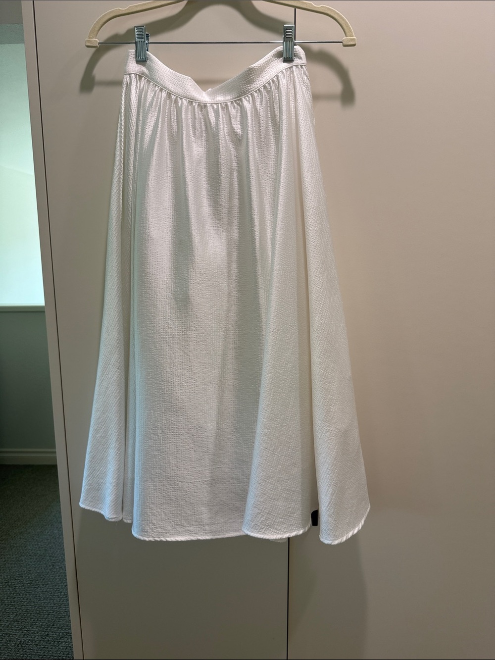 Lavender Brown White Full Midi Skirt